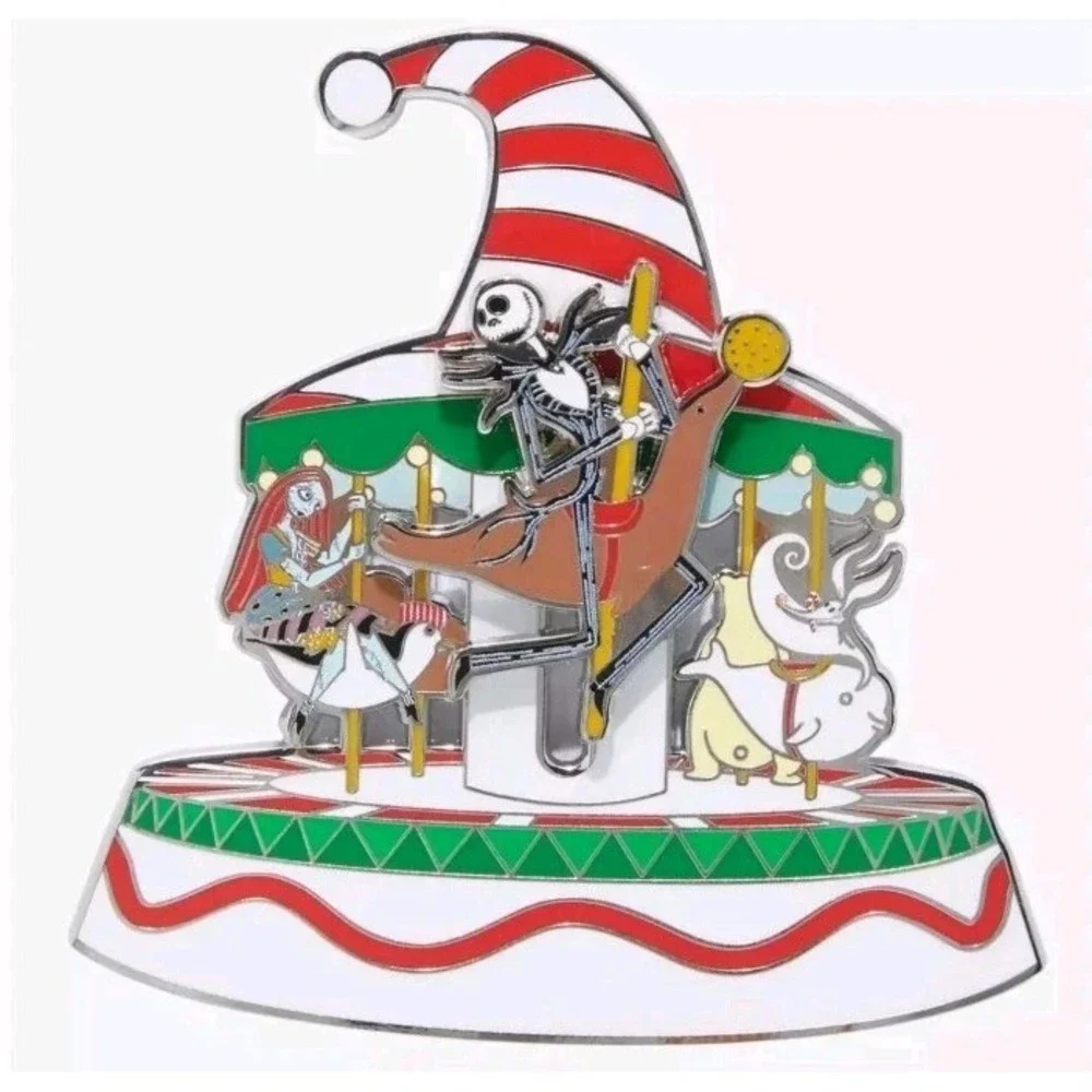 Loungefly Nightmare Before Christmas Carousel Sliding Enamel Pin Limited Edition